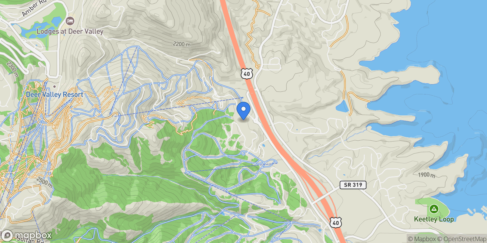 Map showing 2303 W Deer Hollow Road, Unit 1231, Park City, UT 84060, Park City, Utah, United States.