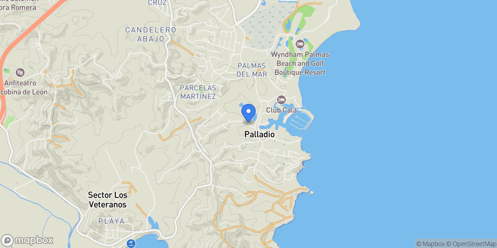 Map showing 21 HARBOUR LIGHTS DRIVE, Palmas del Mar, Humacao, Puerto Rico.