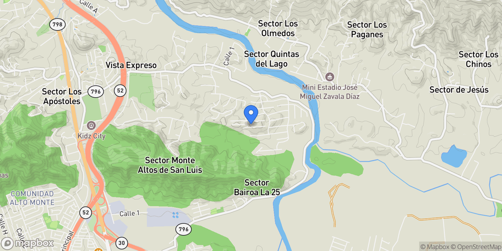 Map showing Caguas CALLE VIOLETA 316, Bairoa La Veinticinco, Caguas, Puerto Rico.