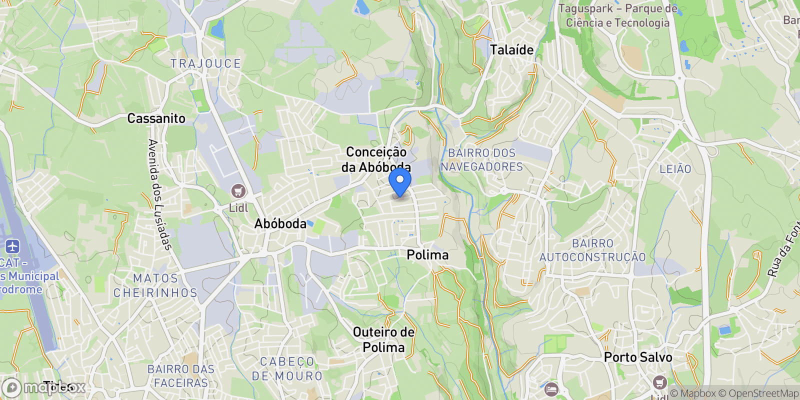 Map showing Sao Domingos de Rana, Lisbon, Portugal.
