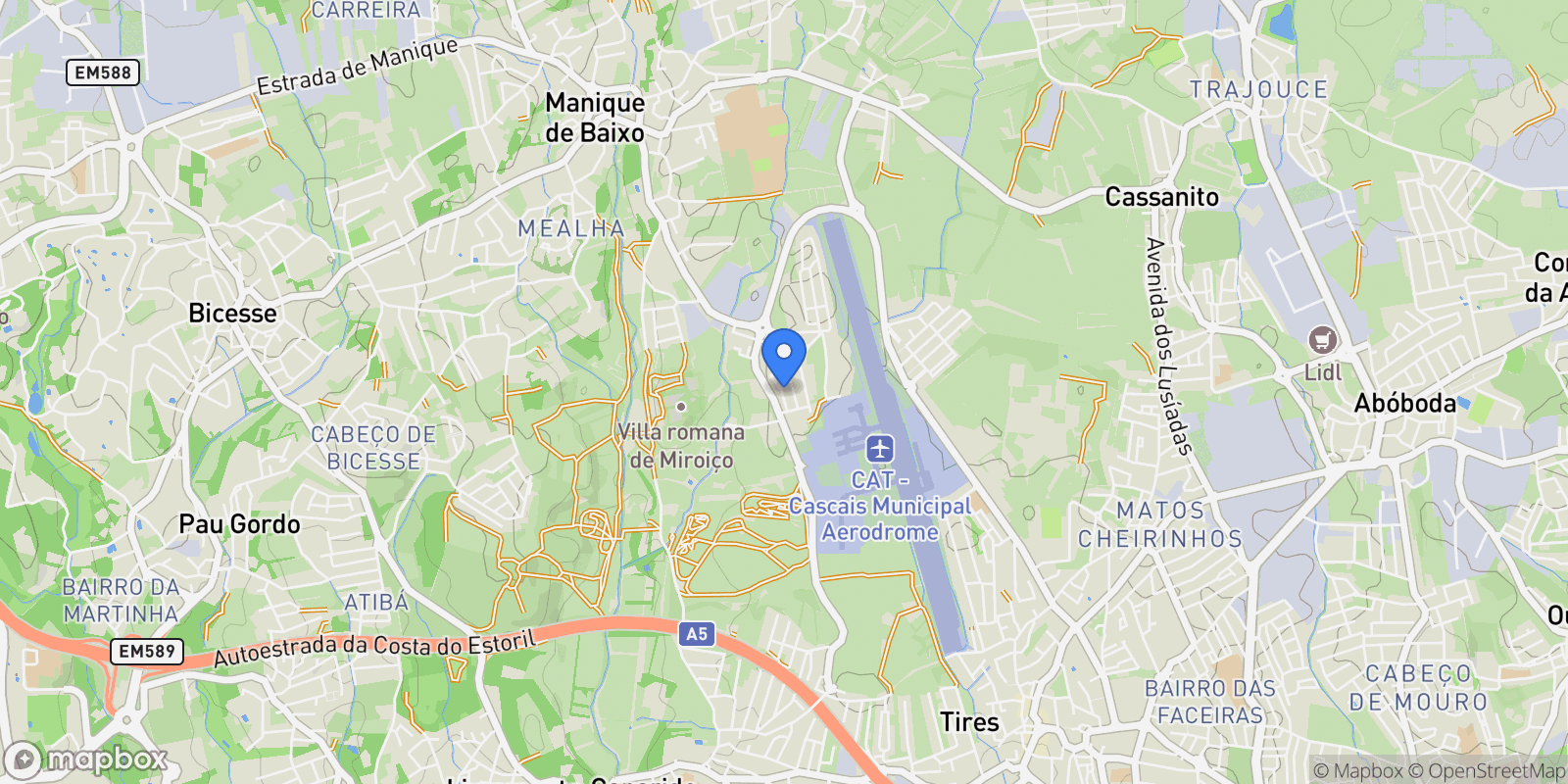 Map showing Sao Domingos de Rana, Lisbon, Portugal.