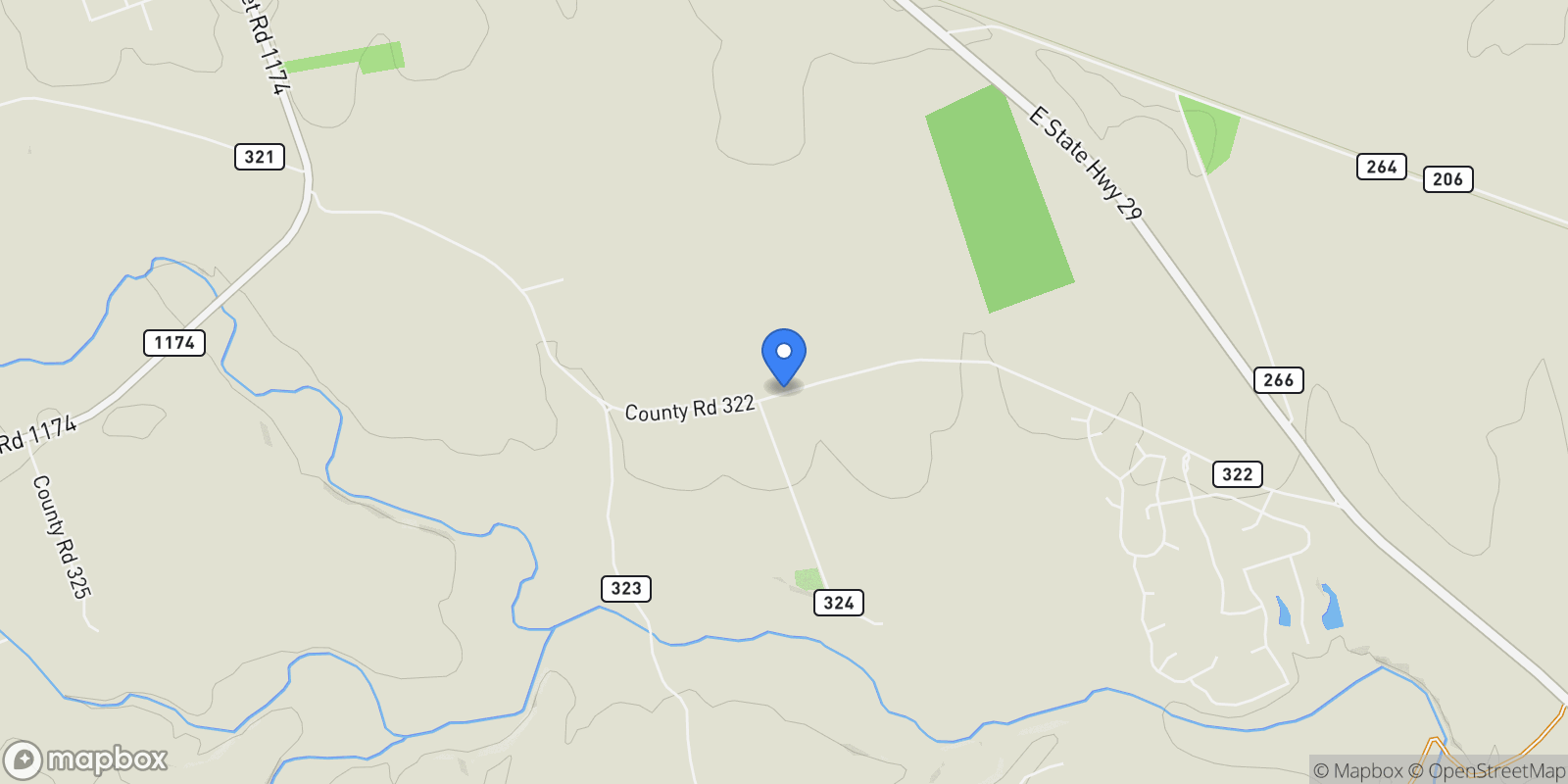 Map showing 000 County Rd 322, Bertram, TX 78605, Bertram, TX, United States.