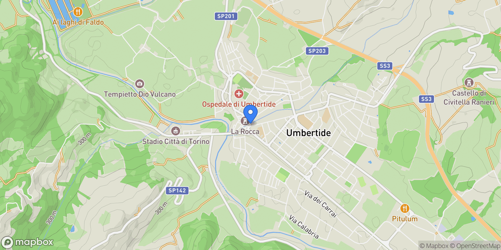 Map showing 06019 Umbertide, Province of Perugia, Italy, Umbertide, Umbria, Italy.