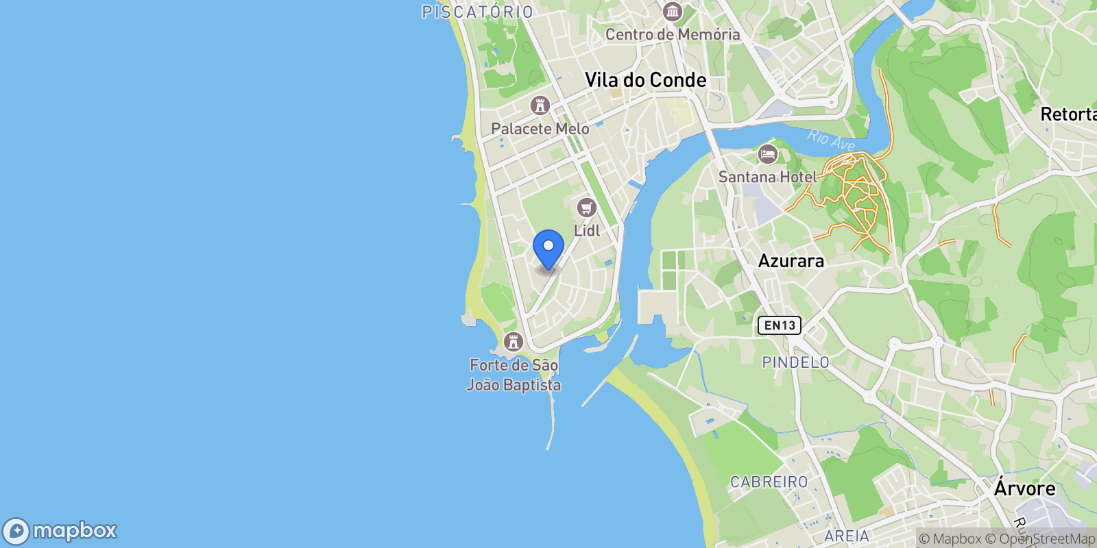 Map showing Vila do Conde, Vila do Conde, Porto, Vila do Conde, Vila do Conde, Porto District, Portugal.