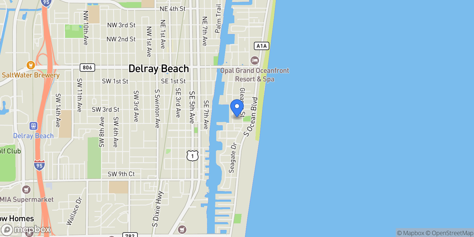 Map showing 1012 Langer Way , Delray Beach, FL 33483, Delray Beach, Florida, United States.