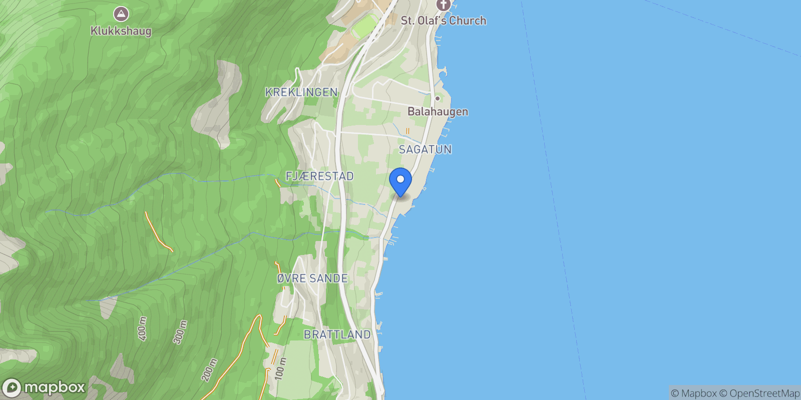 Map showing Villavegen 50, 6899 Balestrand, Norway, Balestrand, Vestland, Norway.
