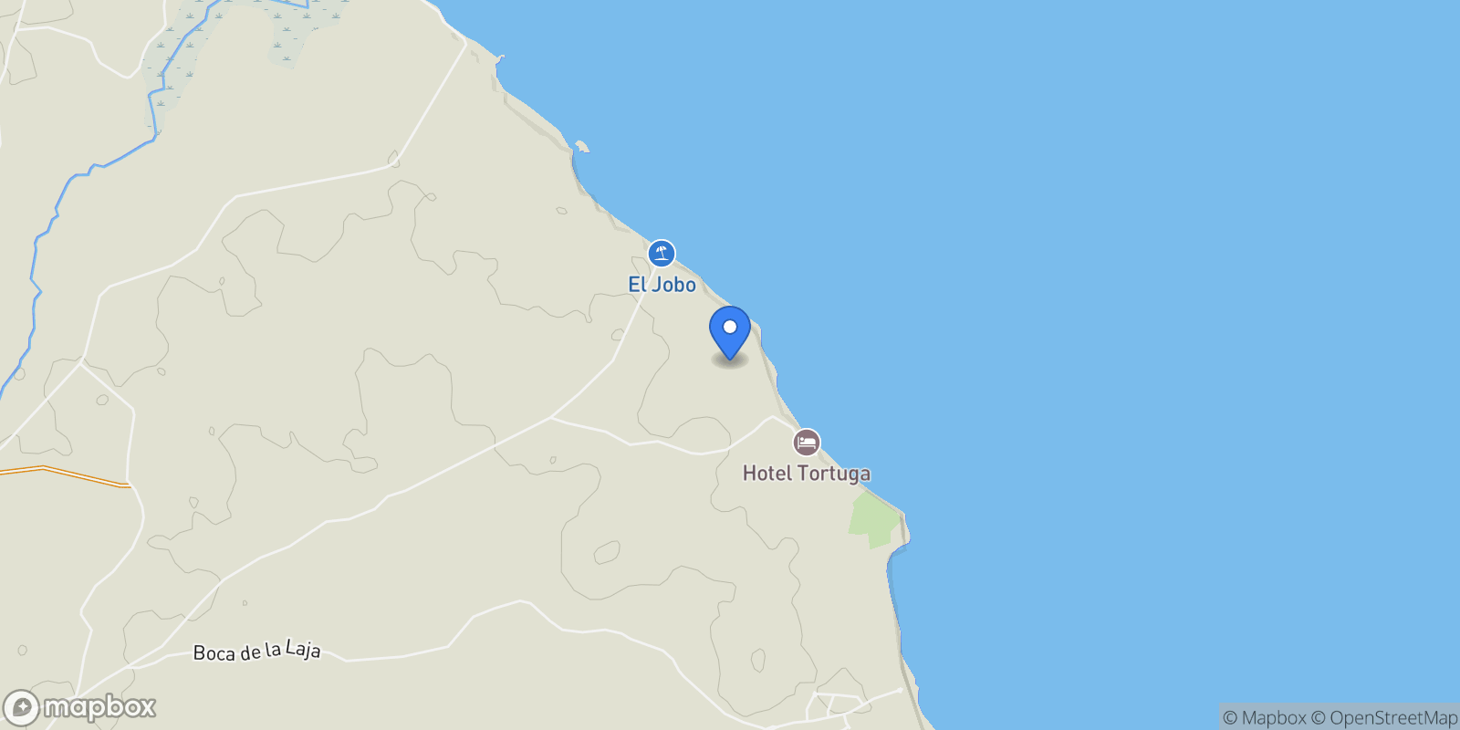 Map showing Las Tablas, Los Santos Province, Panama.