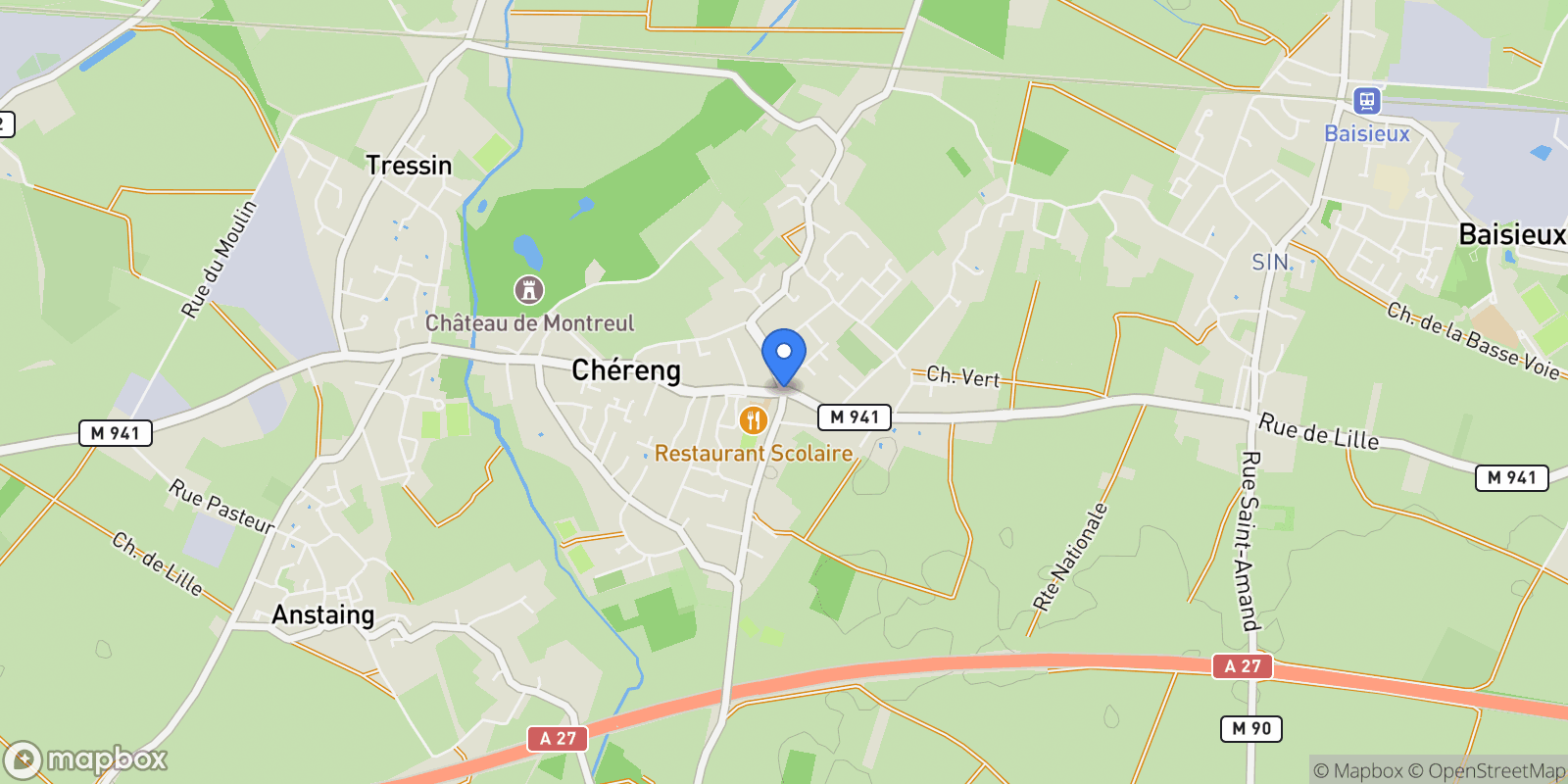 Map showing Chéreng, Chéreng, Chéreng, Hauts-de-France, France.