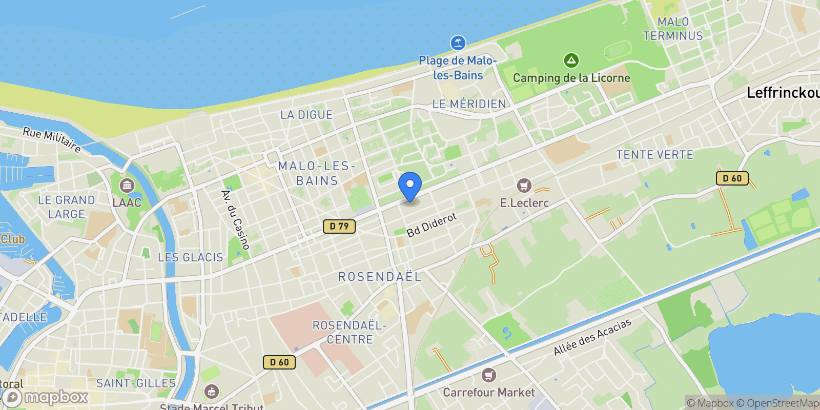 Map showing Dunkerque, Dunkerque, Nord, France.
