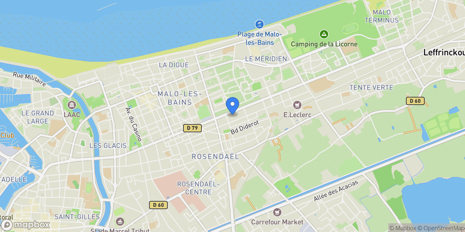 Map showing Dunkerque, Dunkerque, Dunkirk, New York, United States.