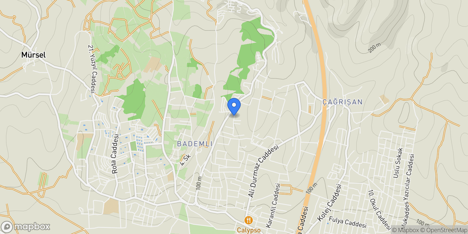 Map showing 59.SOKAK #AKMAN KARAGÖZ, Bursa, Bursa, Bademli, Bursa, Turkey.