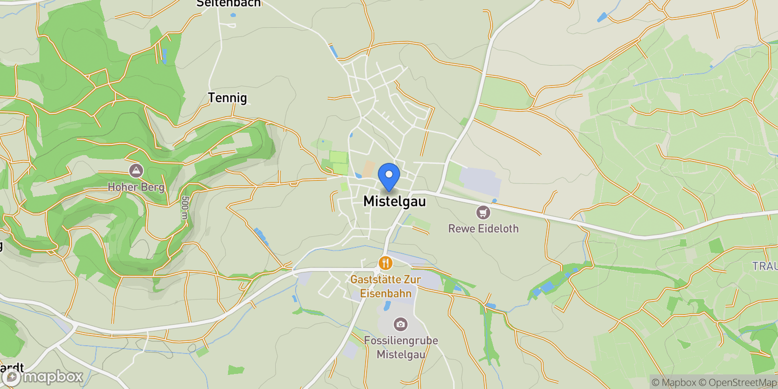 Map showing Mistelgau, BY, Mistelgau, Bavaria, Germany.