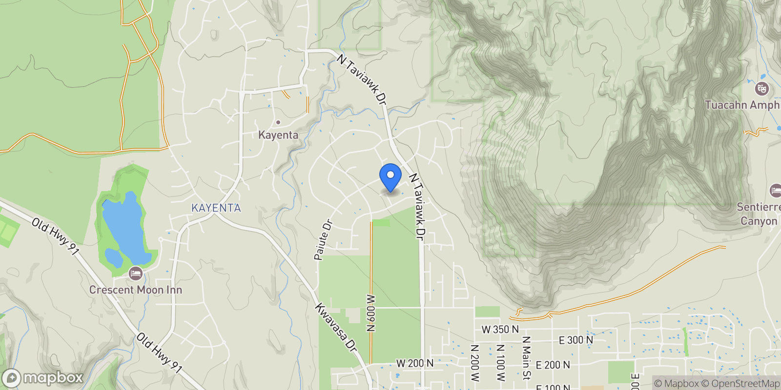 Map showing 864 N SIHU WAY, Ivins, Utah, United States.