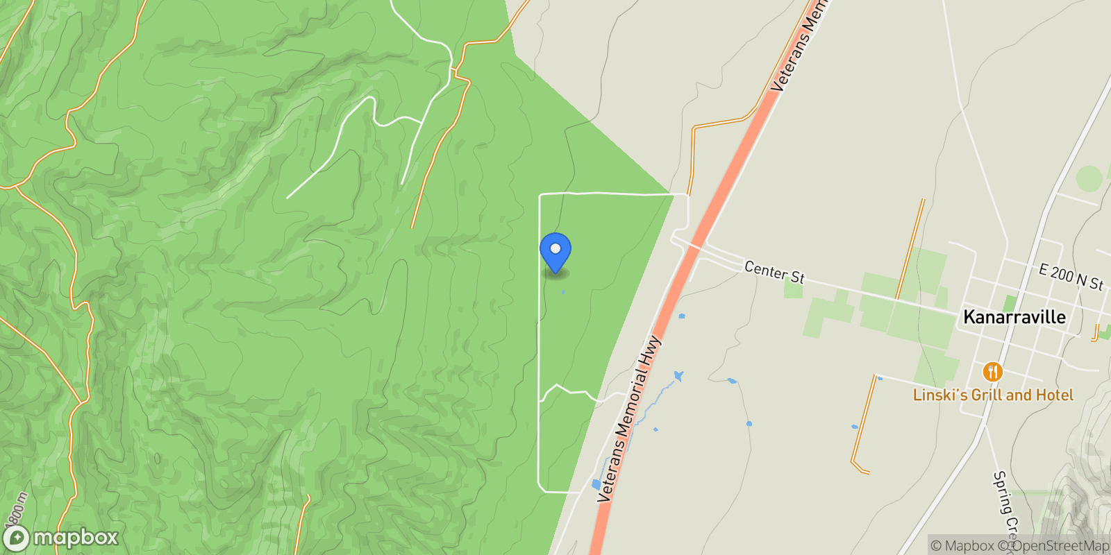 Map showing 23 S 1200 W, Cedar City, Utah, United States.