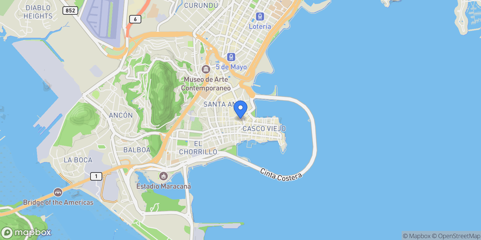 Map showing C. 12 Este, Panamá, Provincia de Panamá, Panama, Panama City, Panama, Panama.