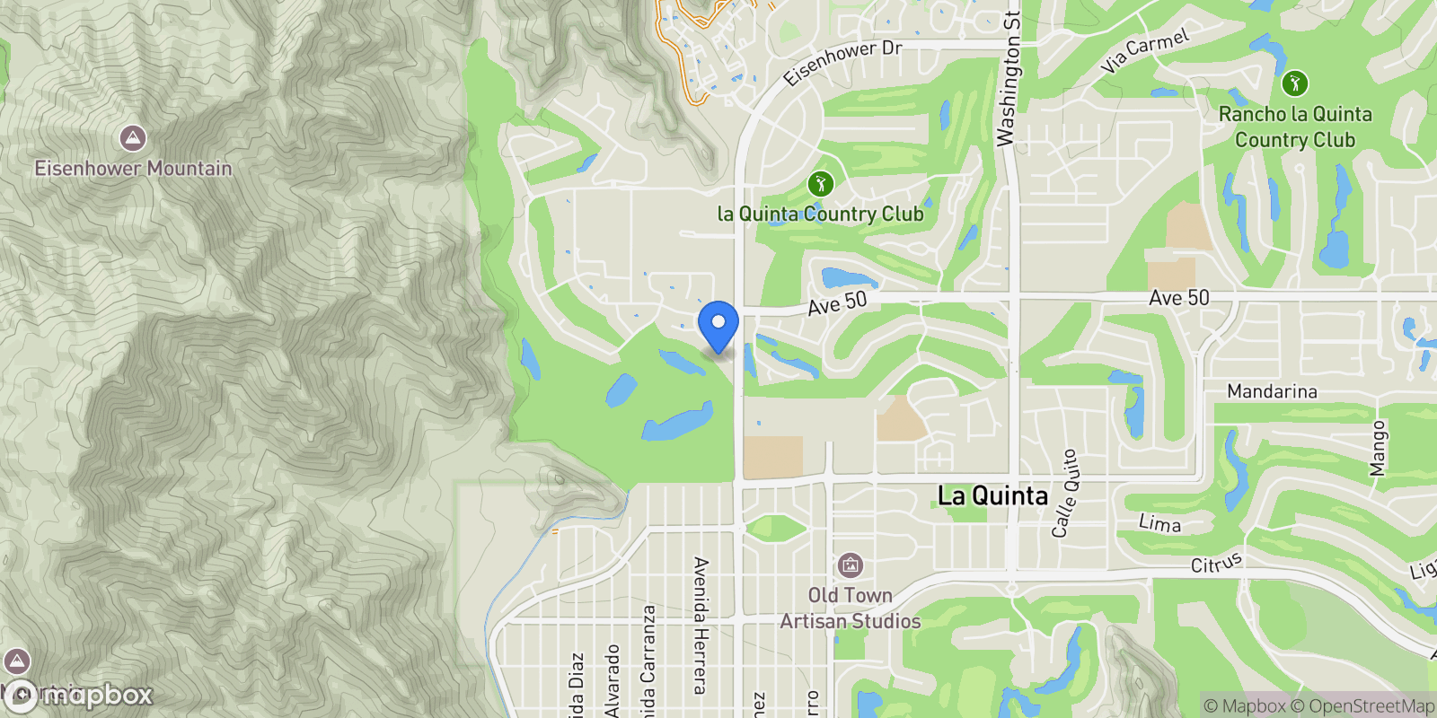 Map showing 50181 Calle Maria, La Quinta, California, United States.