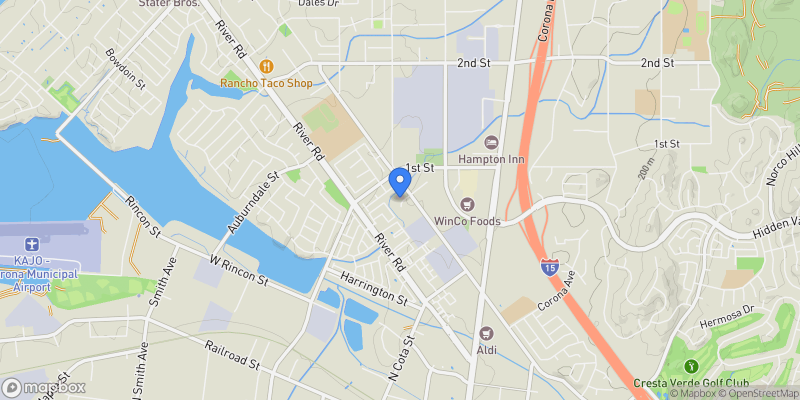 Map showing 2625 Three Bar Lane, Norco, CA 92860, Norco, California, United States.