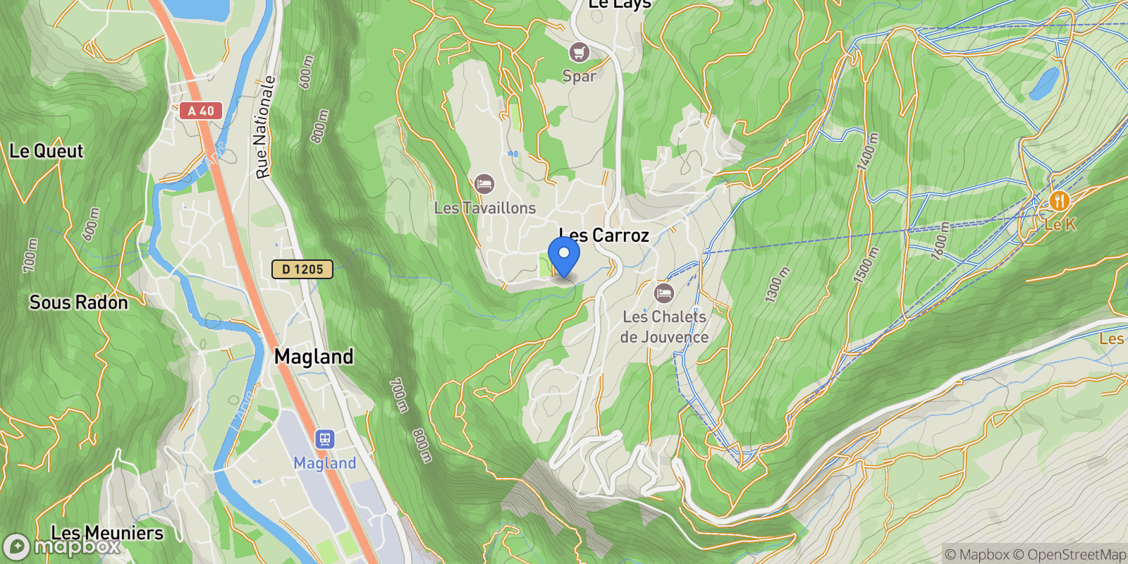 Map showing Arâches-la-Frasse, Auvergne-Rhône-Alpes, France.
