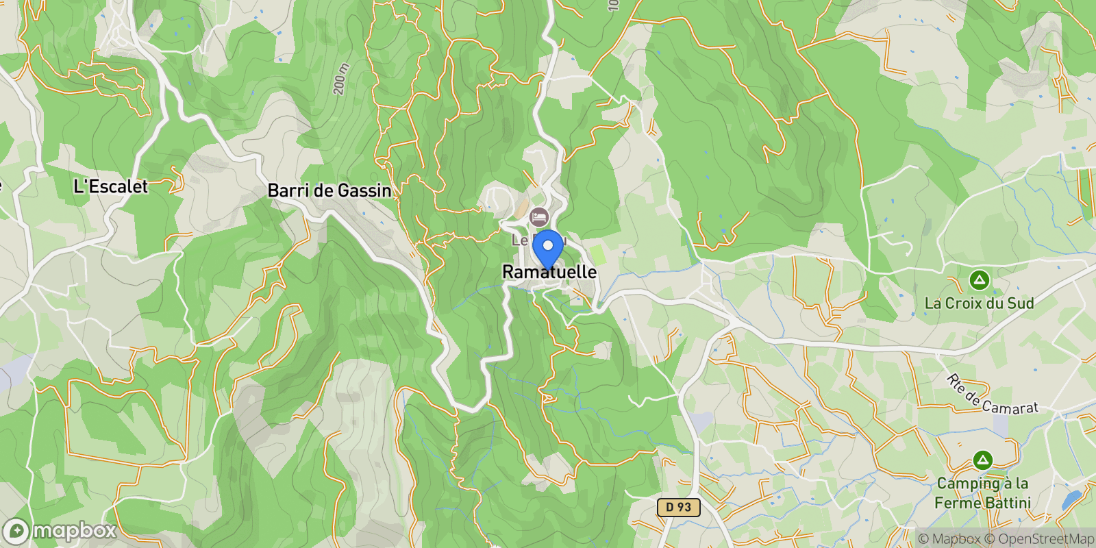 Map showing Ramatuelle, Provence-Alpes-Côte d'Azur, France.