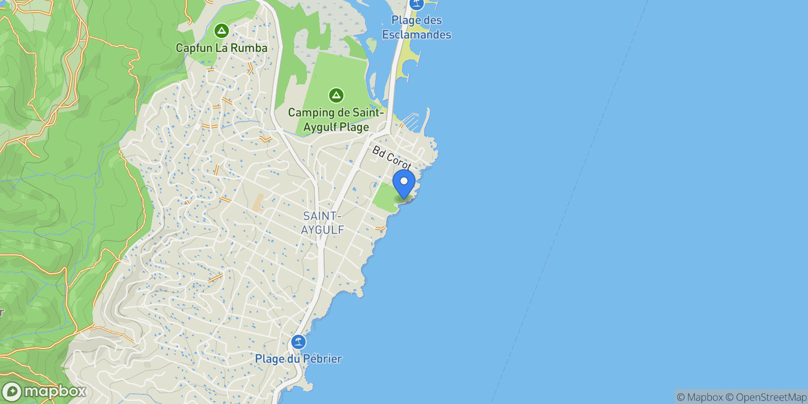 Map showing Fréjus, Provence-Alpes-Côte d'Azur, France.