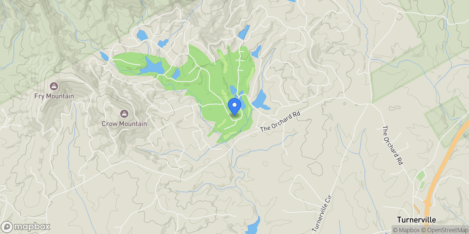 Map showing 526 Orchard Drive, Clarkesville, Georgia, United States.