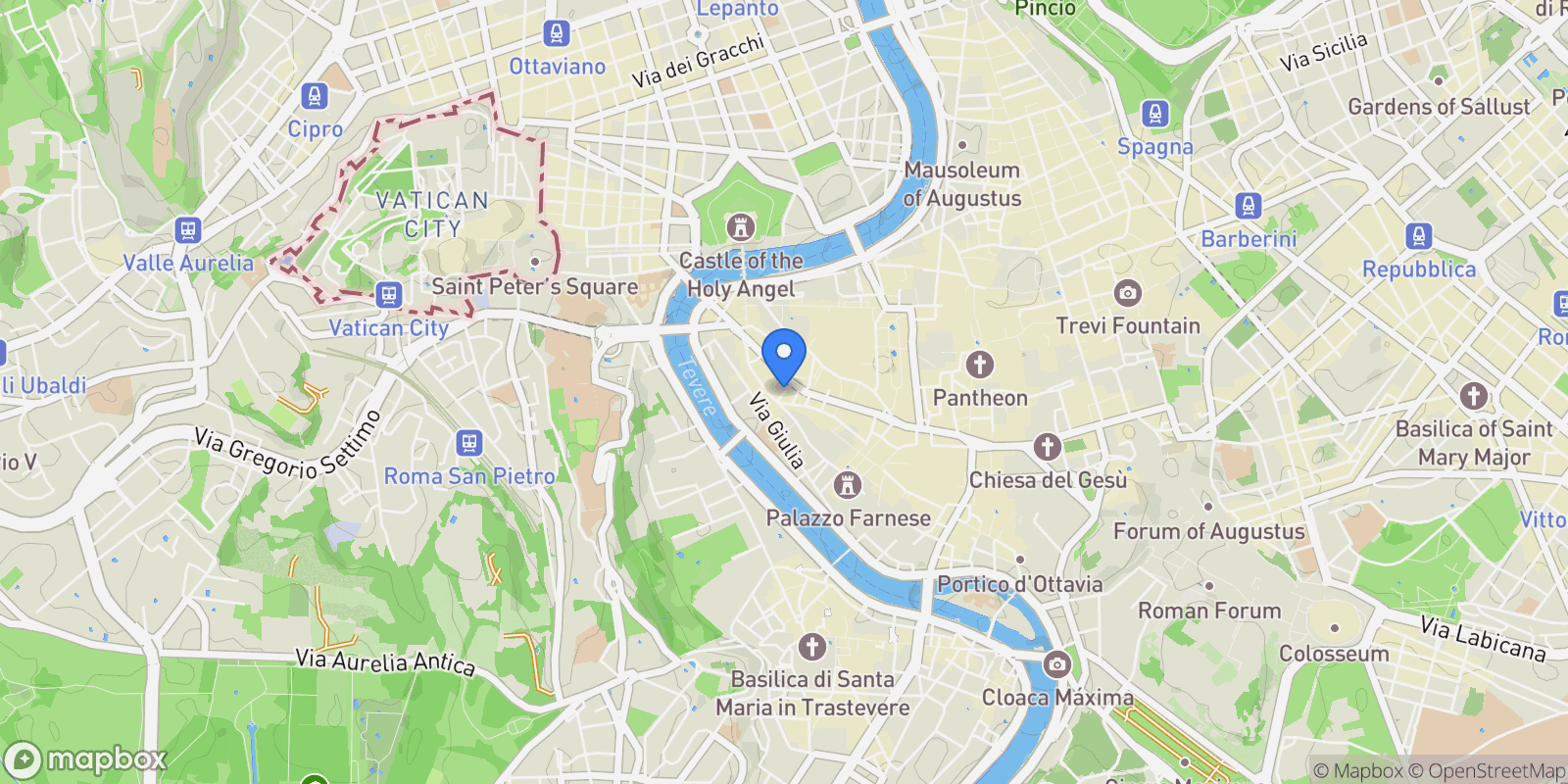 Map showing Via dei Cartari, 00186 Roma RM, Italy, Rome, Lazio, Italy.