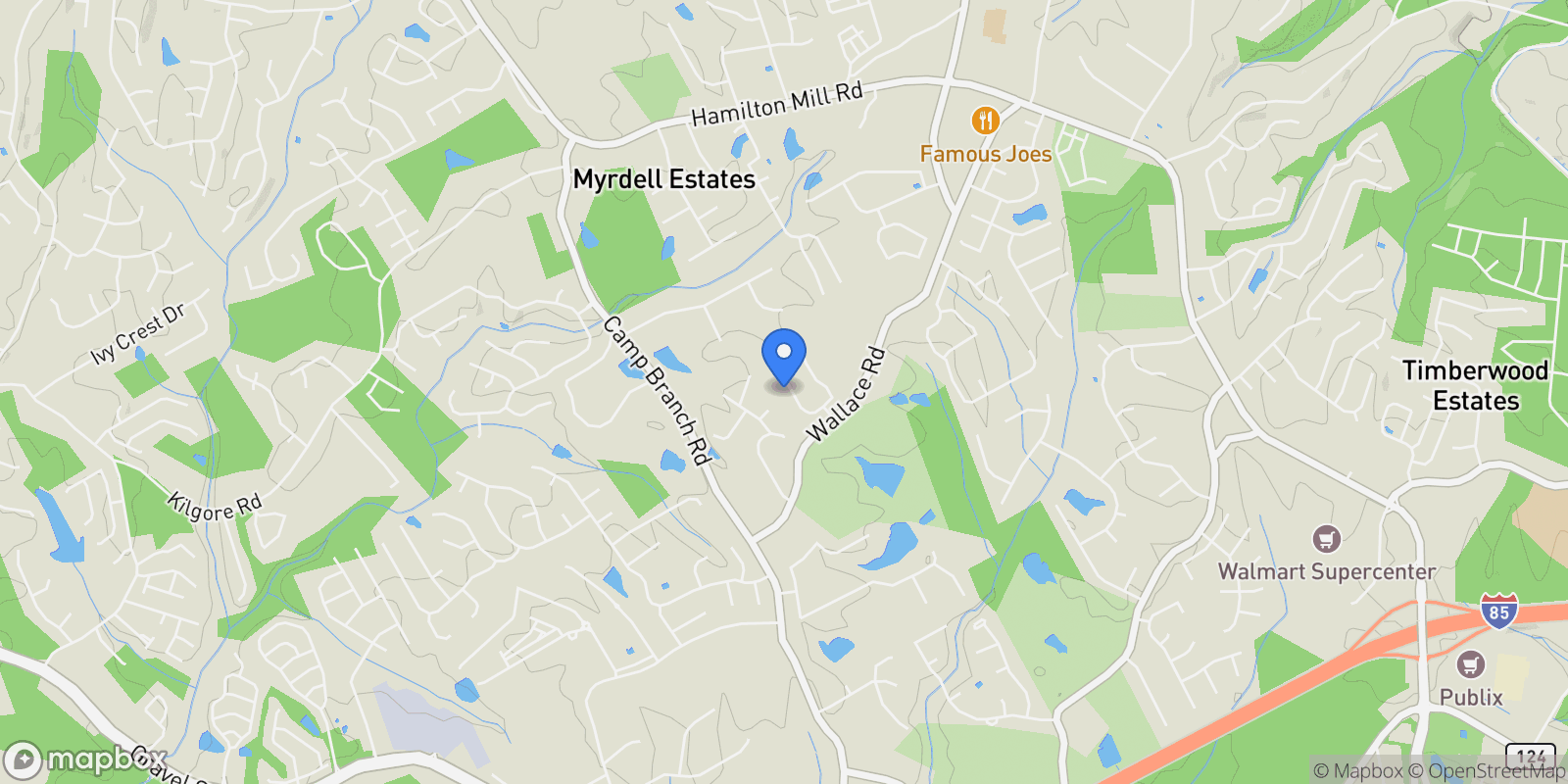 Map showing Buford, Georgia, United States.