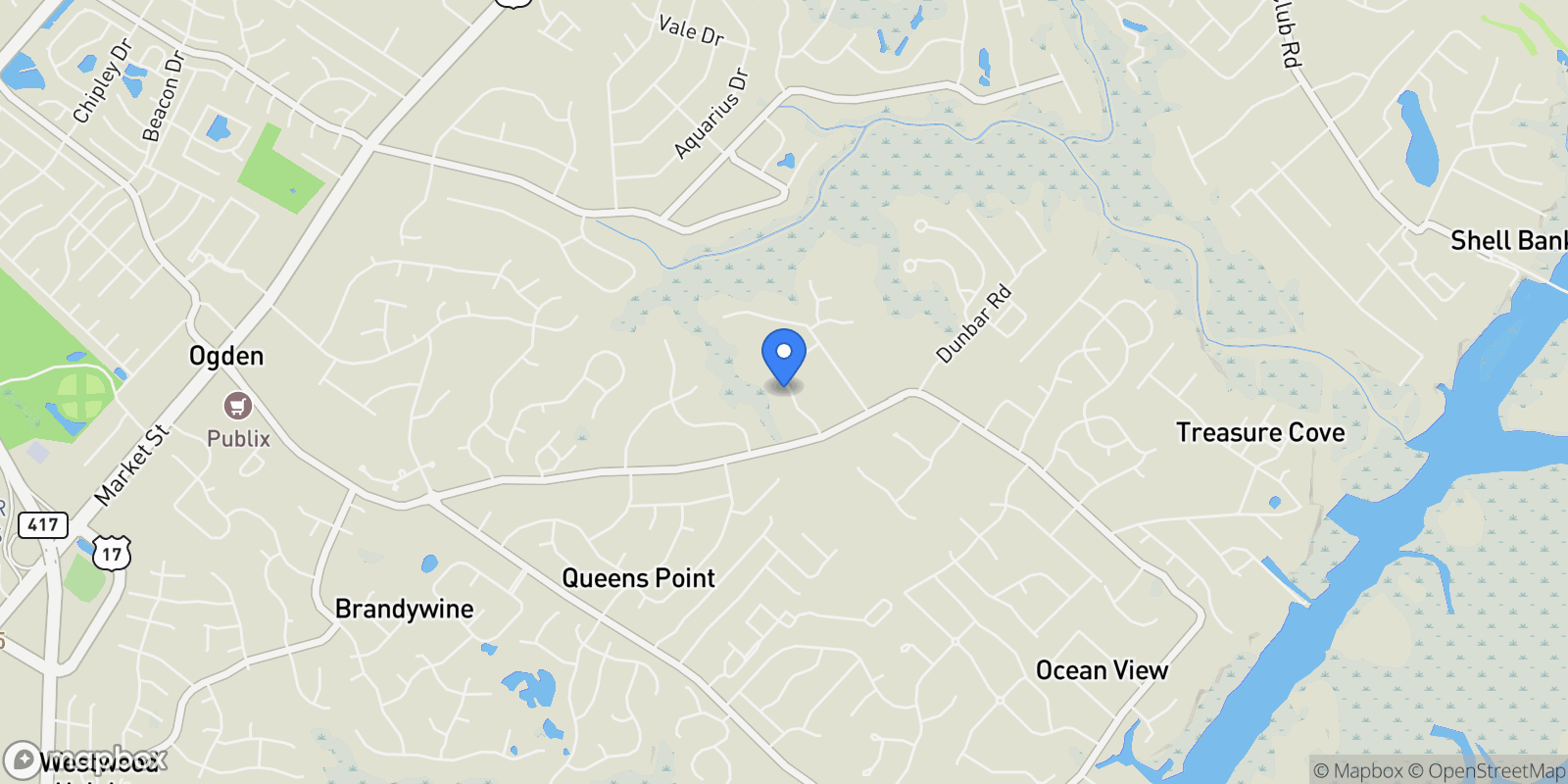 Map showing 7237 Winding Marsh Court , Wilmington, NC 28411, Wilmington, North Carolina, United States.