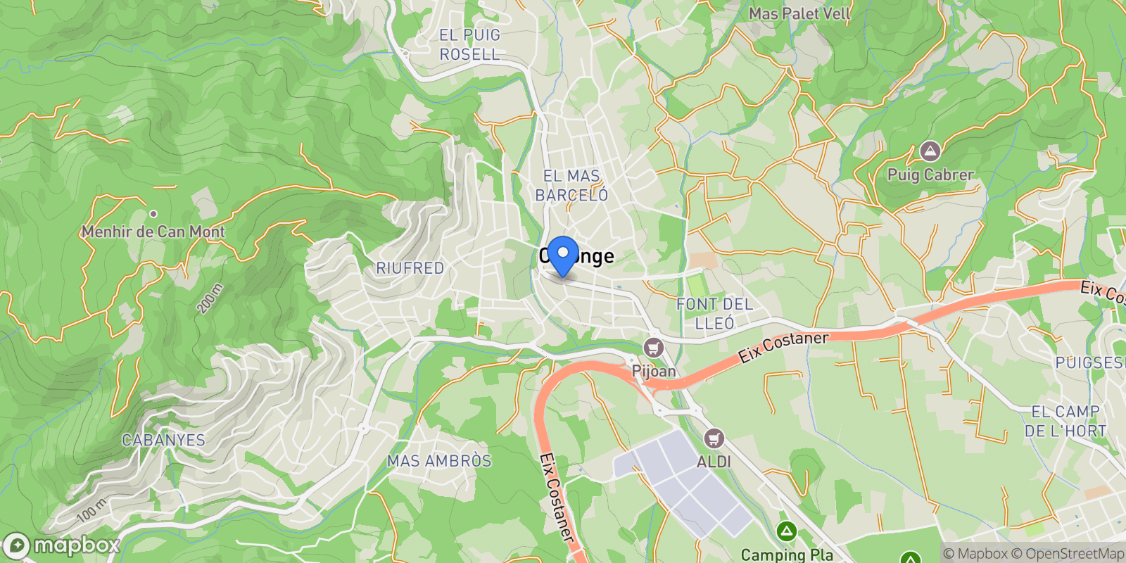 Map showing CALONGE, GIRONA, CALONGE, Calonge i Sant Antoni, Catalonia, Spain.