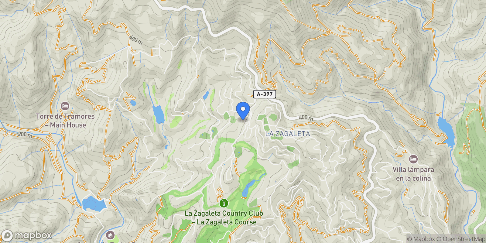 Map showing La Zagaleta, Benahavis, Andalusia.