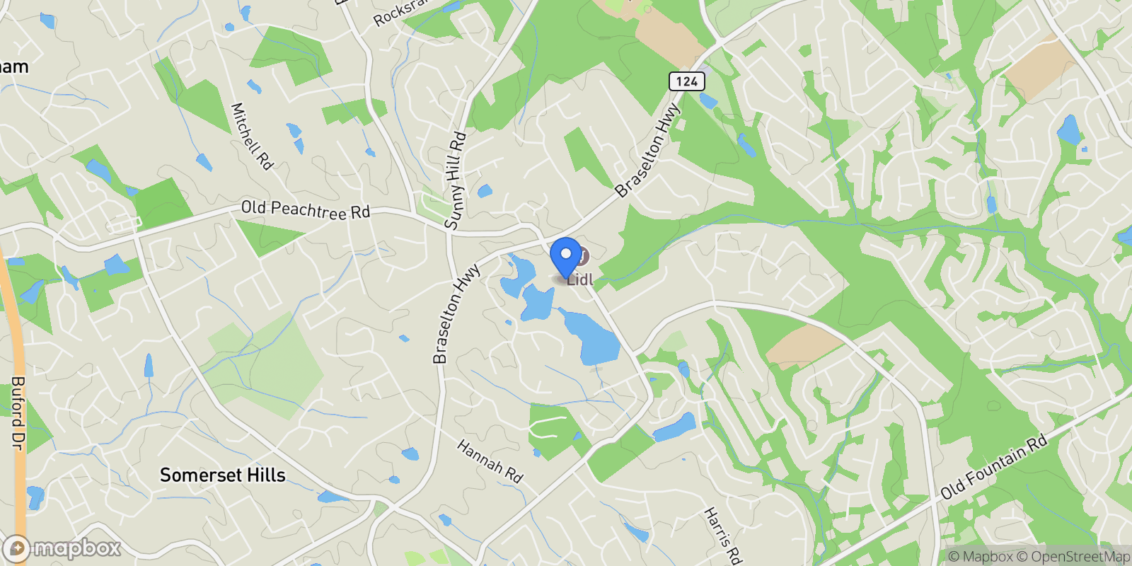 Map showing 1810 Sunset Harbour Pointe, Lawrenceville, Georgia, United States.