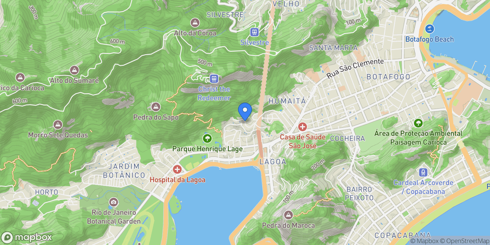 Map showing R. Caio de Melo Franco - Jardim Botânico, Rio de Janeiro - RJ, 22461-190, Brazil, Rio de Janeiro, State of Rio de Janeiro, Brazil.