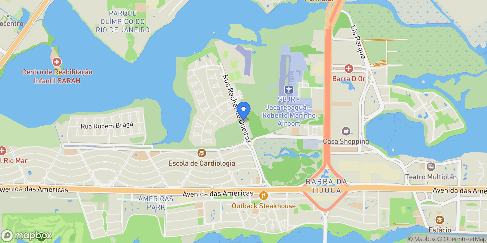 Map showing R. Rachel de Queiroz - Barra da Tijuca, Rio de Janeiro - RJ, 22793, Brazil, Rio de Janeiro, State of Rio de Janeiro, Brazil.