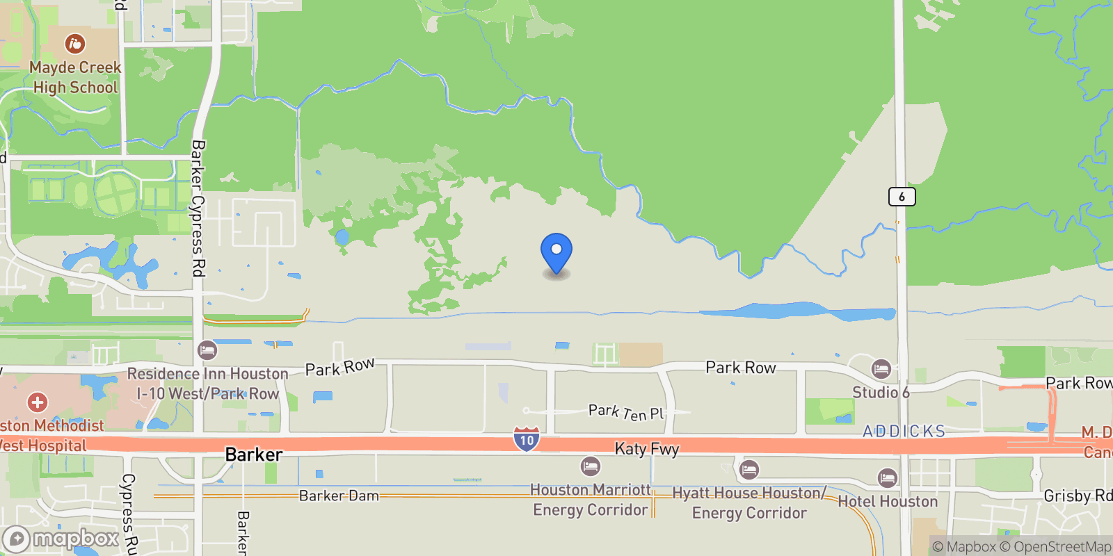 Map showing 18231 Windy Knoll Way Way, Houston, TX 77084, Houston, Texas, United States.