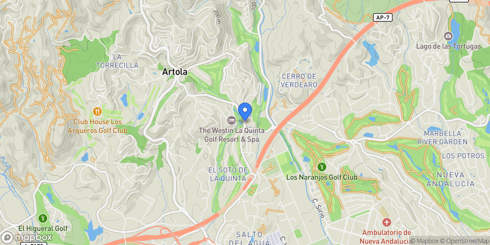 Map showing Av. Tomás Pascual, 22, 29678 Benahavís, Málaga, Spain, La Quinta, Benahavis, Andalusia.
