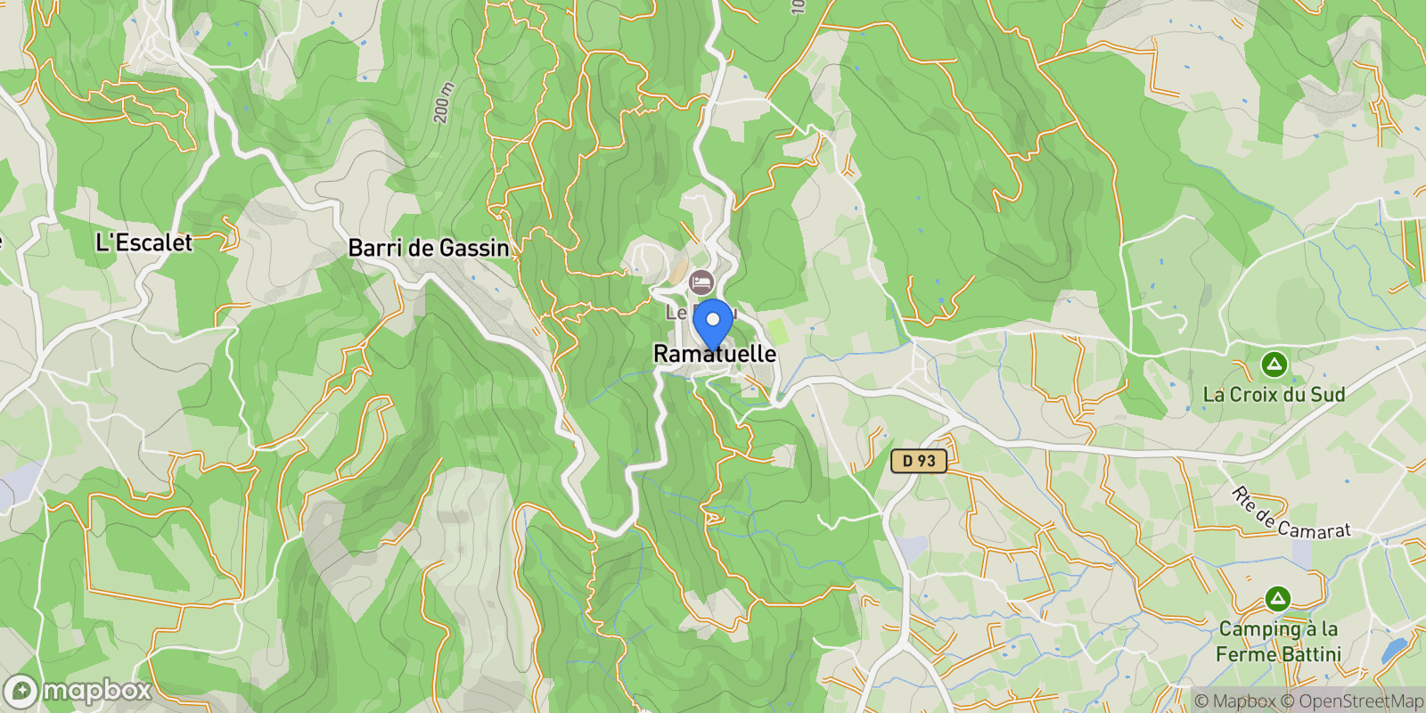 Map showing Ramatuelle, Provence-Alpes-Côte d'Azur, France.
