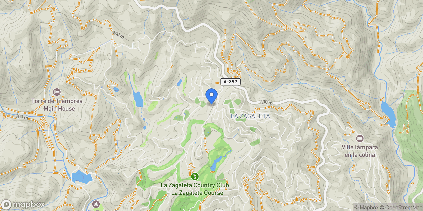 Map showing La Zagaleta, Benahavis, Andalusia.