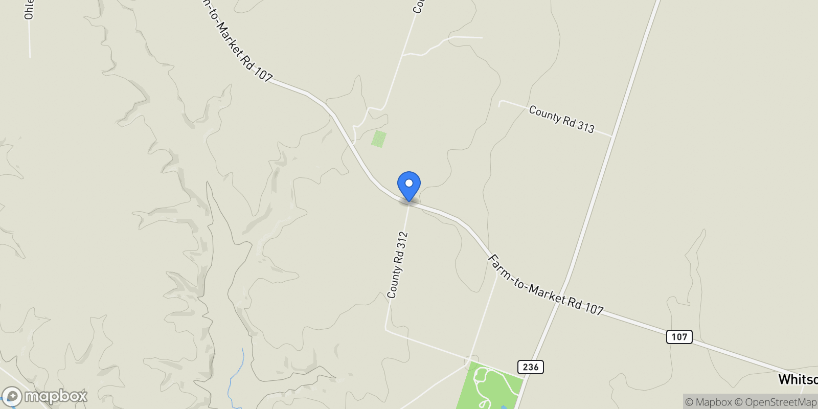 Map showing TBD County Road 312, Mcgregor, TX 76657, Waco, Texas, United States.