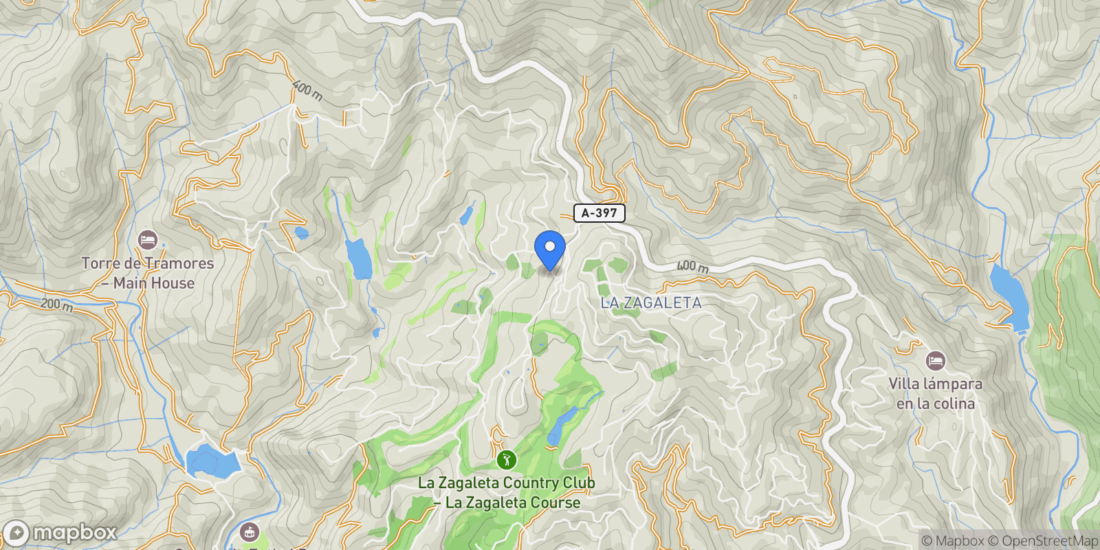 Map showing La Zagaleta, Benahavis, Andalusia.