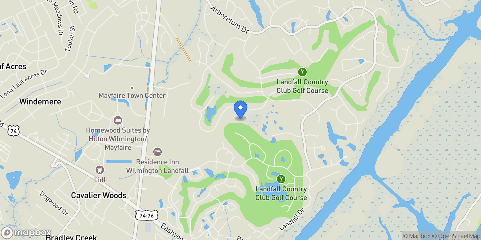 Map showing 1812 Newington Court , Wilmington, NC 28405, Wilmington, North Carolina, United States.