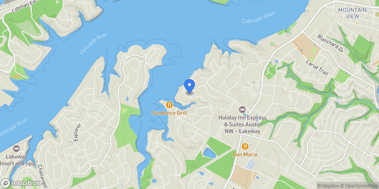 Map showing 211 Bella Cima DR, Austin, Texas, United States.