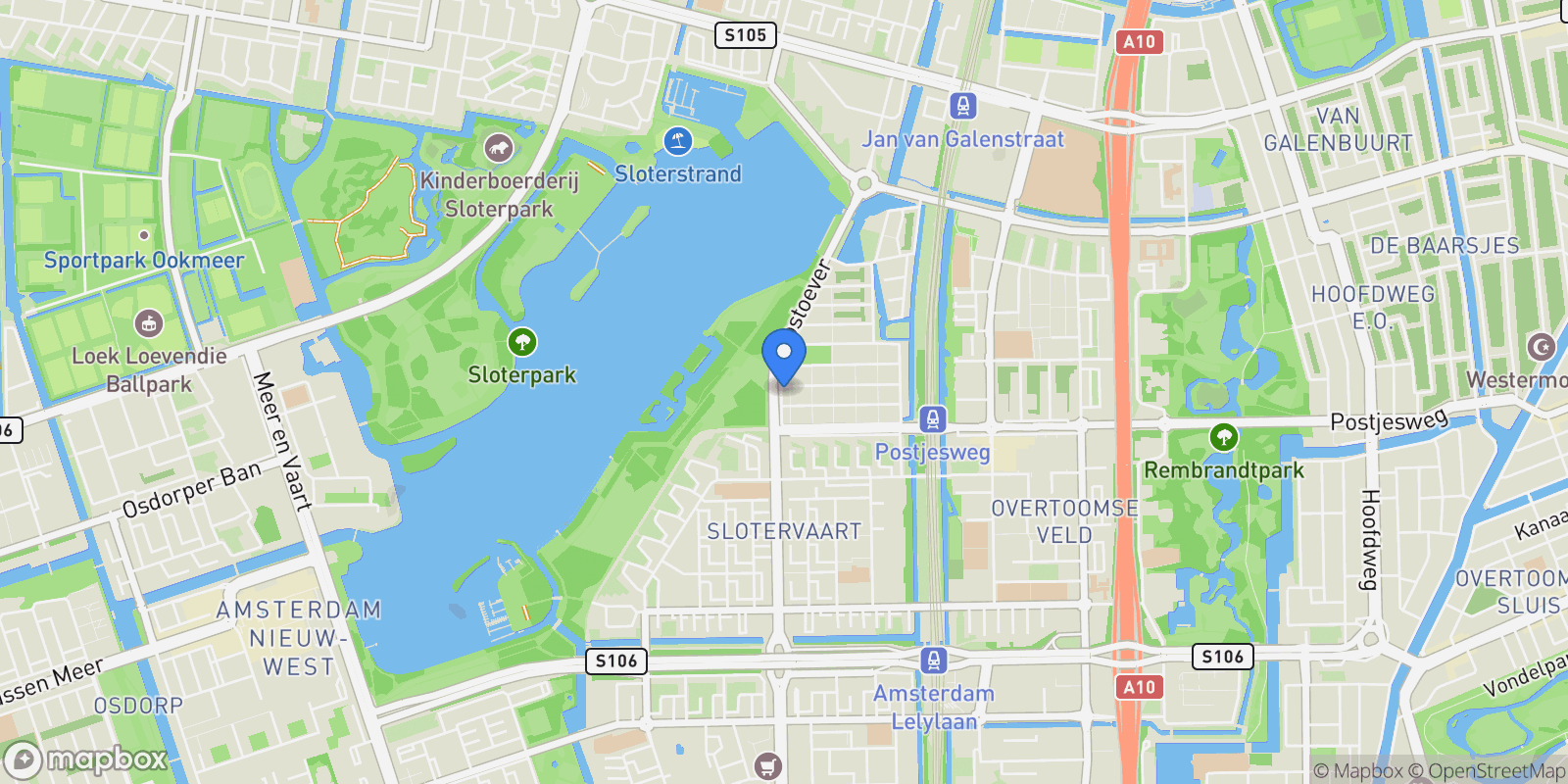 Map showing Boymansweg 17, Amsterdam, North Holland, Netherlands.