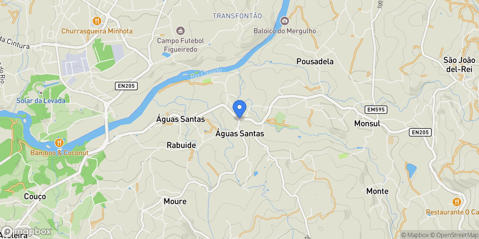 Map showing 4830 Águas Santas, Portugal, Aguas Santas e Moure, Braga, Portugal.