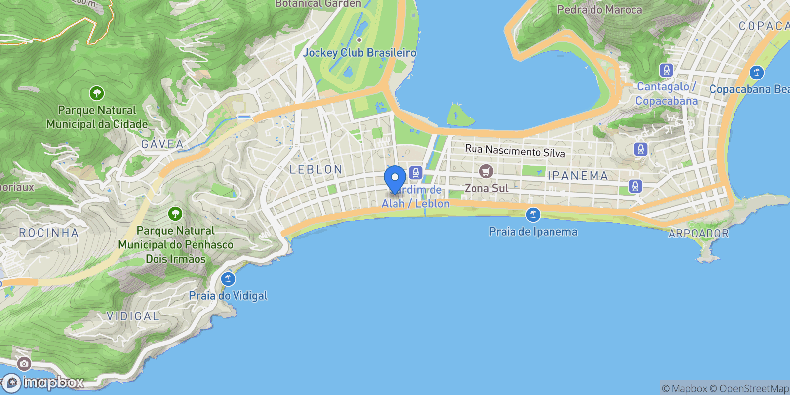 Map showing R. Leblon - Leblon, Rio de Janeiro - RJ, 22441-020, Brazil, Rio de Janeiro, State of Rio de Janeiro, Brazil.