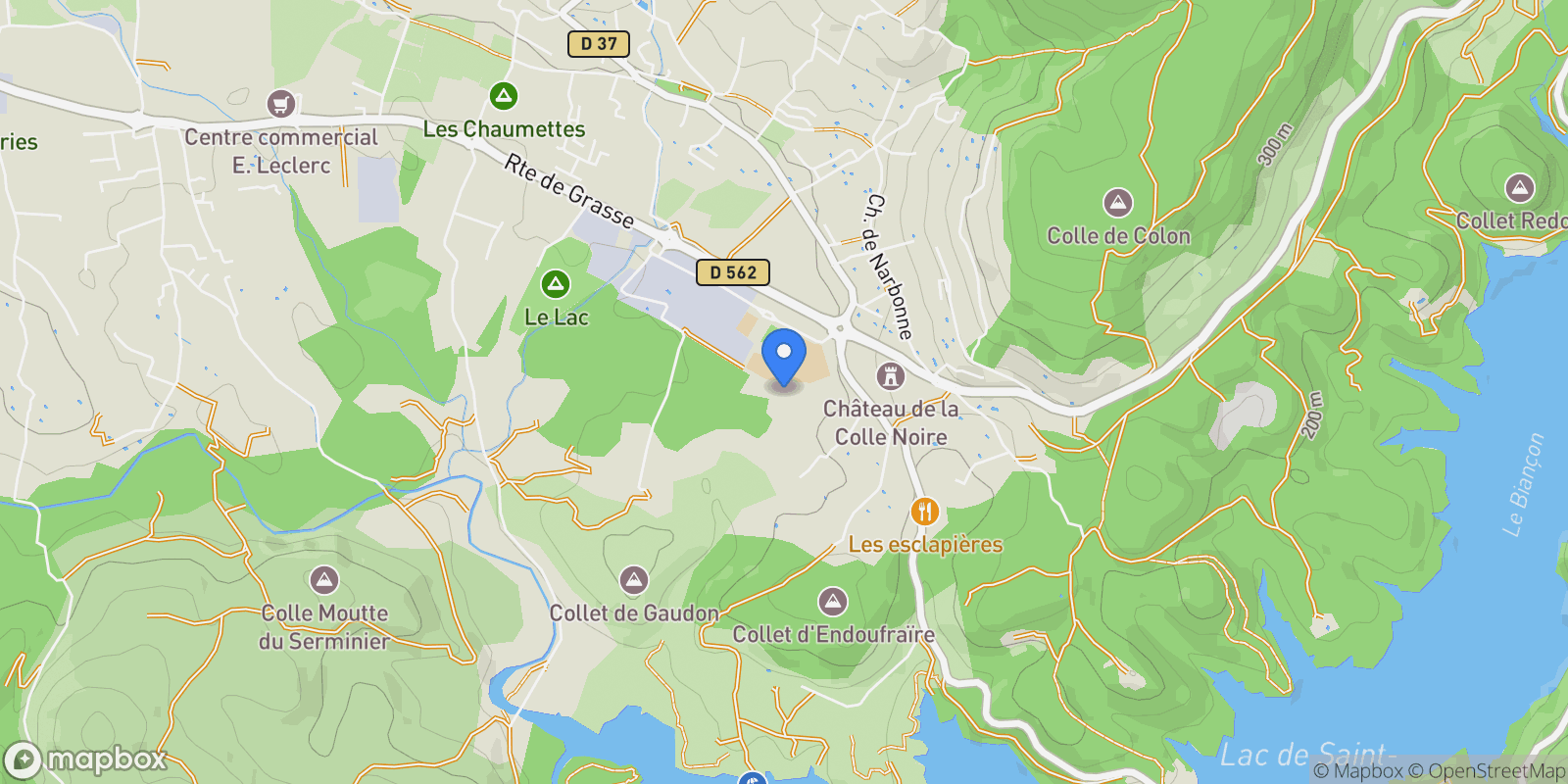 Map showing Montauroux, Provence-Alpes-Côte d'Azur, France.