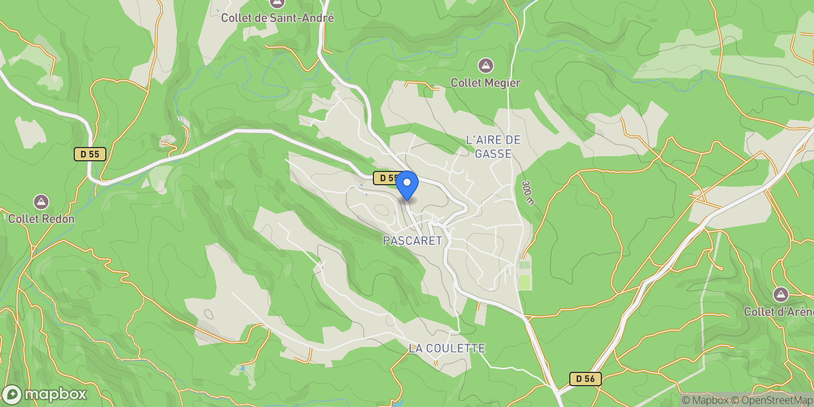 Map showing Saint-Paul-en-Forêt, Provence-Alpes-Côte d'Azur, France.