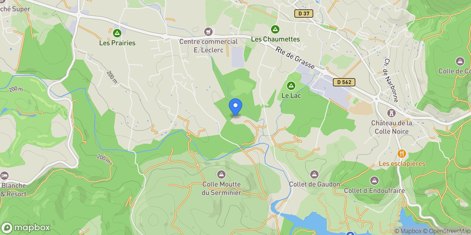 Map showing Montauroux, Provence-Alpes-Côte d'Azur, France.