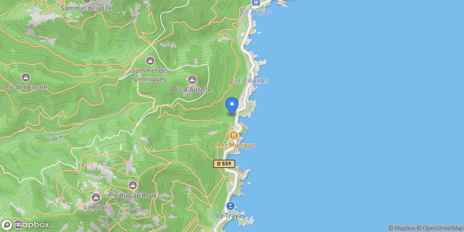 Map showing Saint-Raphaël, Provence-Alpes-Côte d'Azur, France.