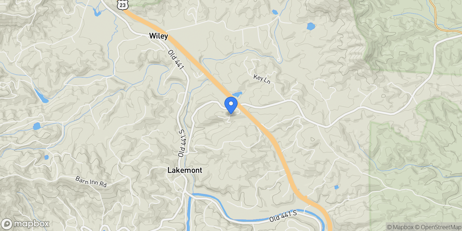 Map showing Lakemont, Georgia, United States.