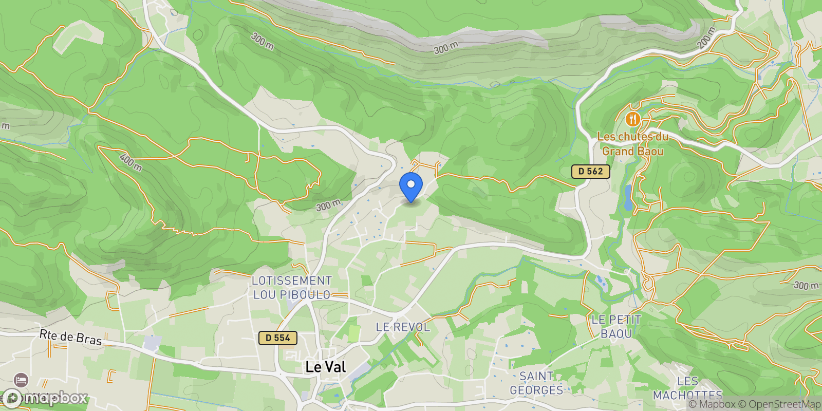 Map showing Le Val, Provence-Alpes-Côte d'Azur, France.